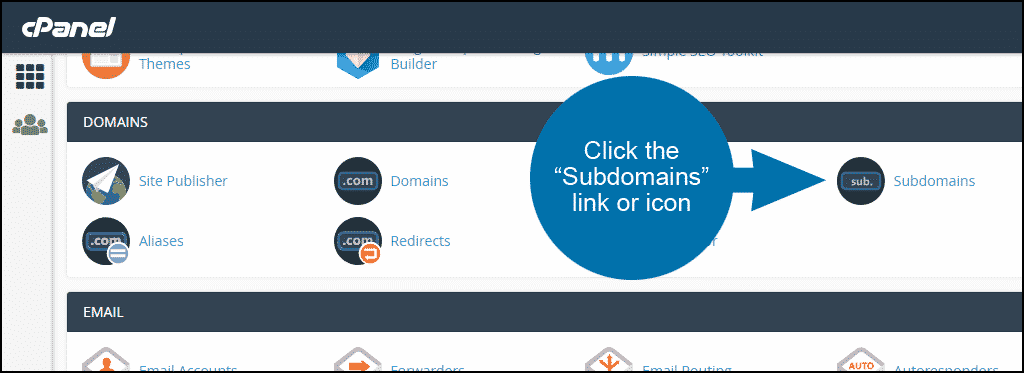 cara menghapus subdomain di cpanel